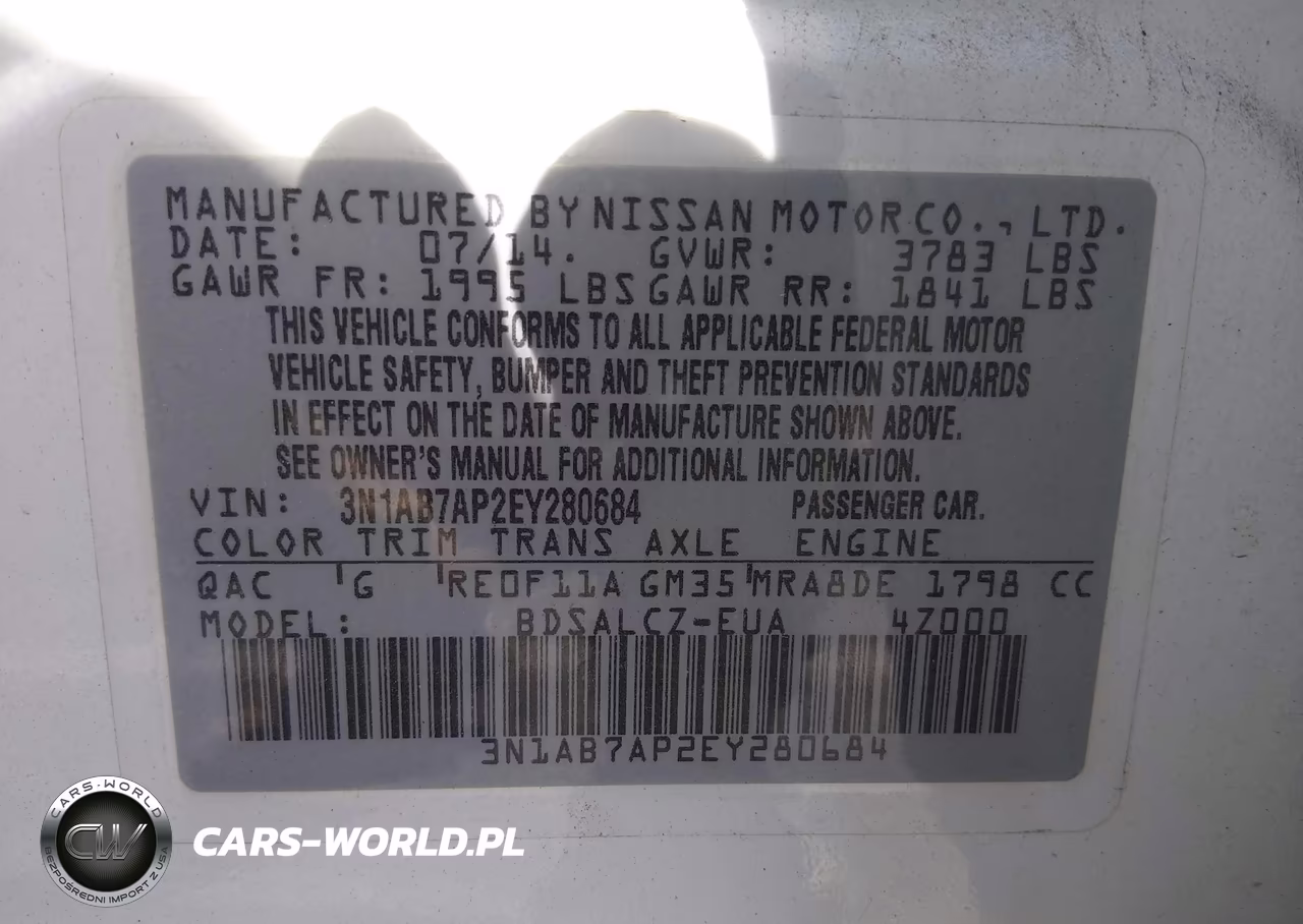 2014 Nissan Sentra S VIN:3N1AB7AP2EY280684 - 9