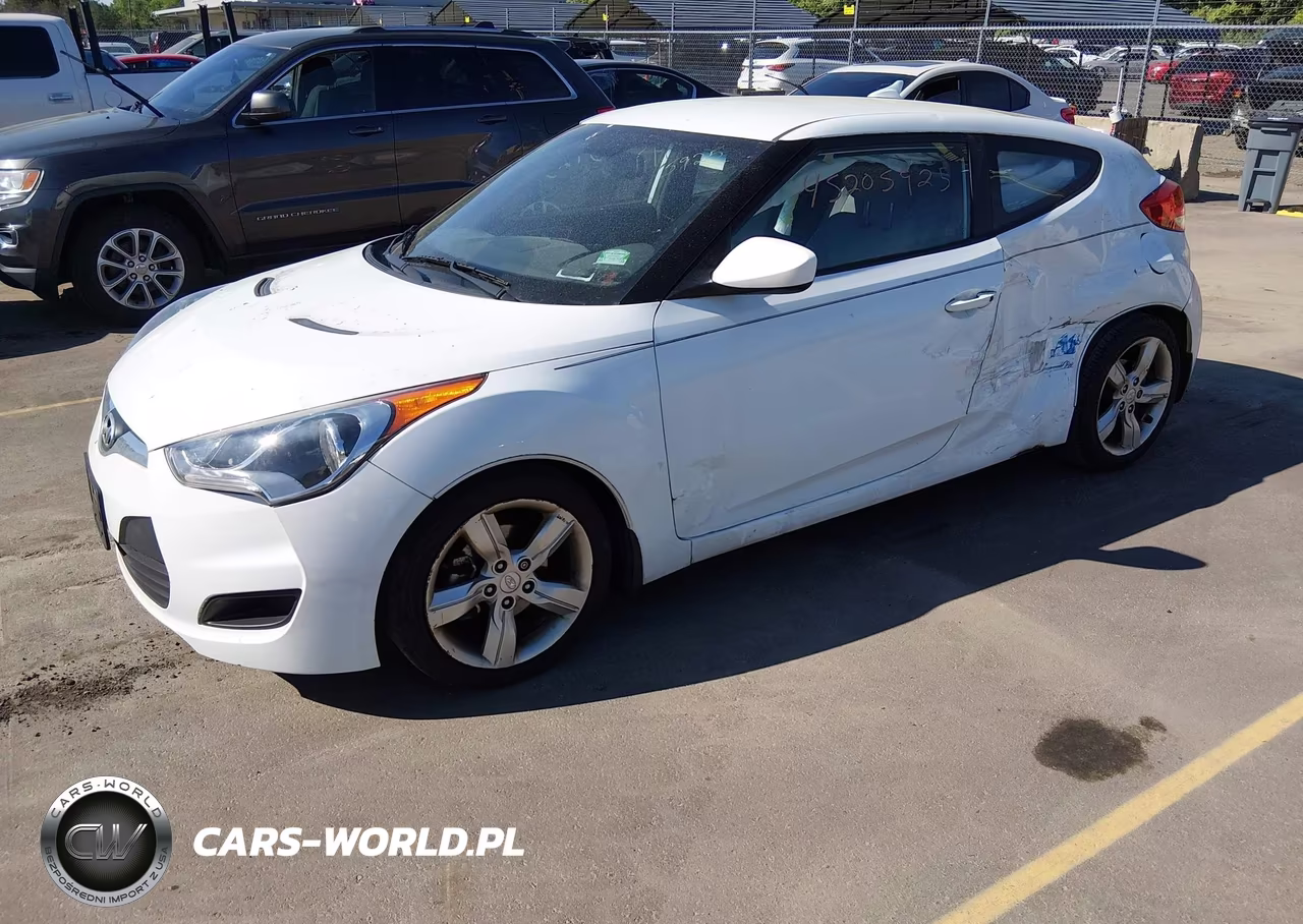2013 Hyundai Veloster Base W-Gray VIN:KMHTC6AD9DU121189 - 2