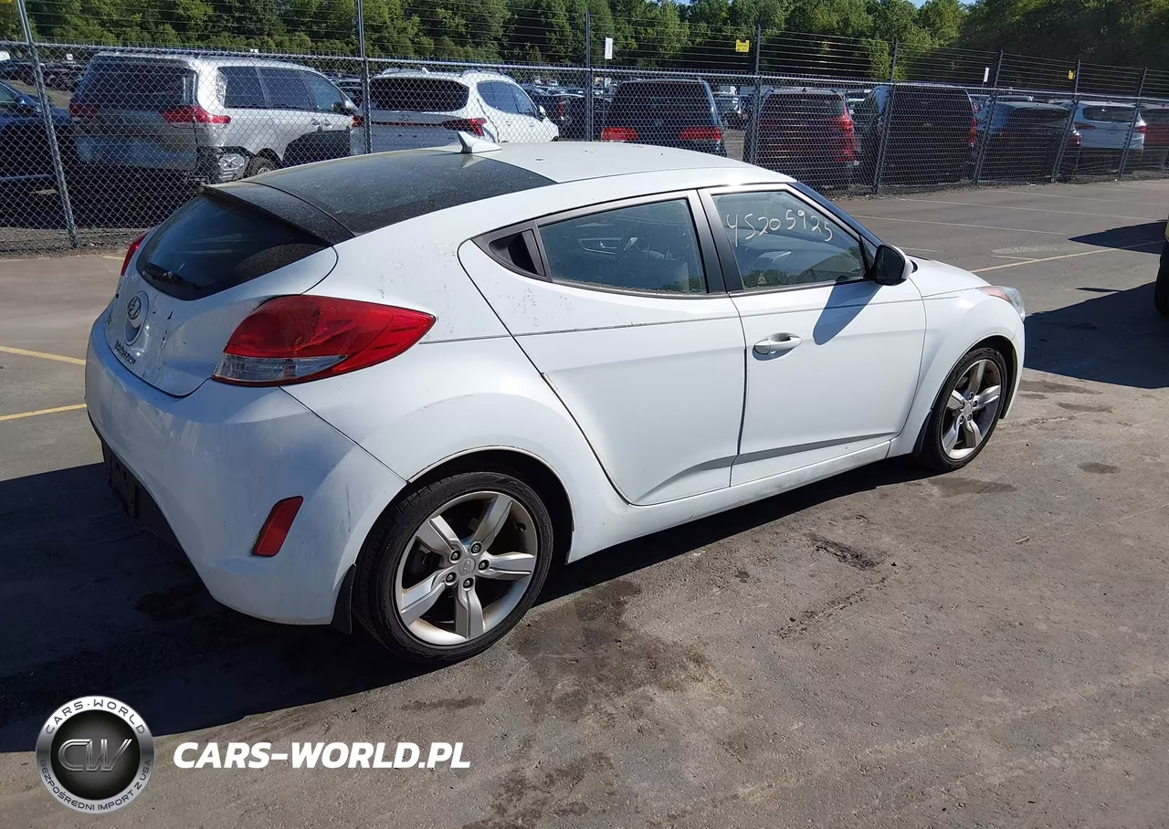 2013 Hyundai Veloster Base W-Gray VIN:KMHTC6AD9DU121189 - 4