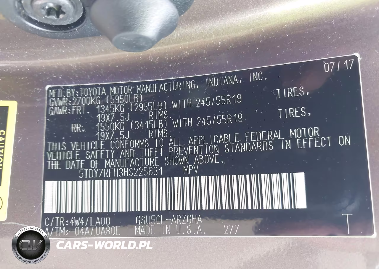 2017 Toyota Highlander Limited VIN:5TDYZRFH3HS225631 - 9