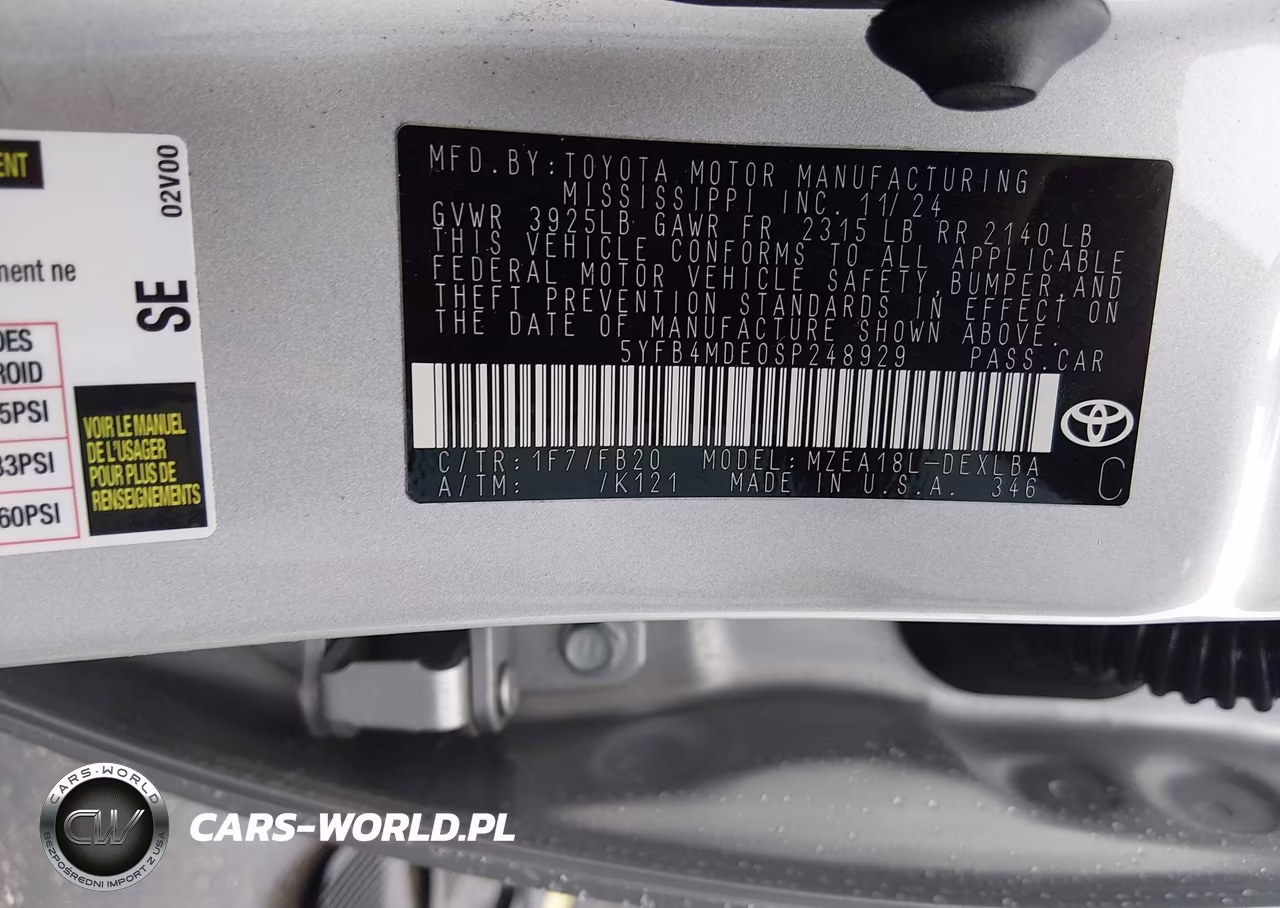 2025 Toyota Corolla Le VIN:5YFB4MDE0SP248929 - 9
