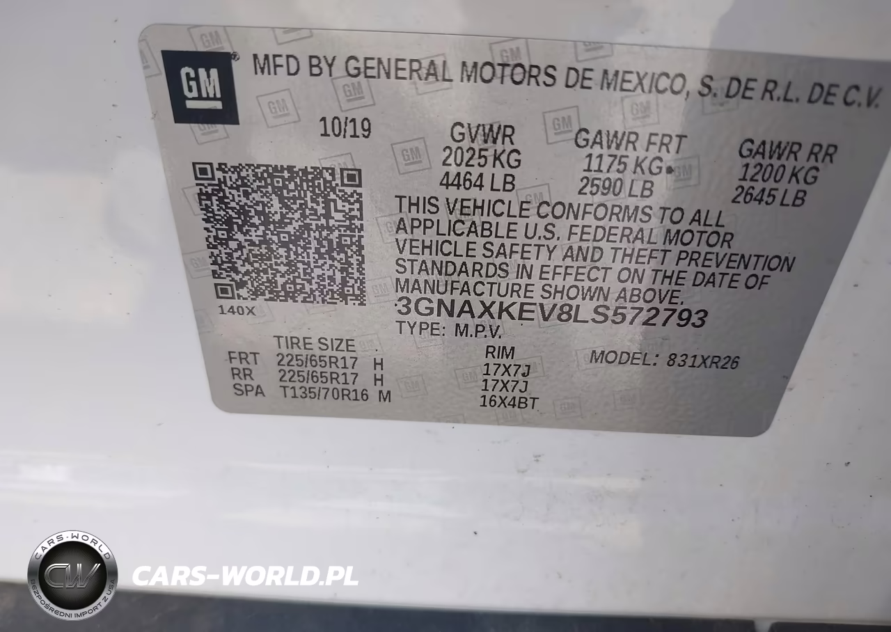 2020 Chevrolet Equinox Fwd Lt 1.5L Turbo VIN:3GNAXKEV8LS572793 - 9