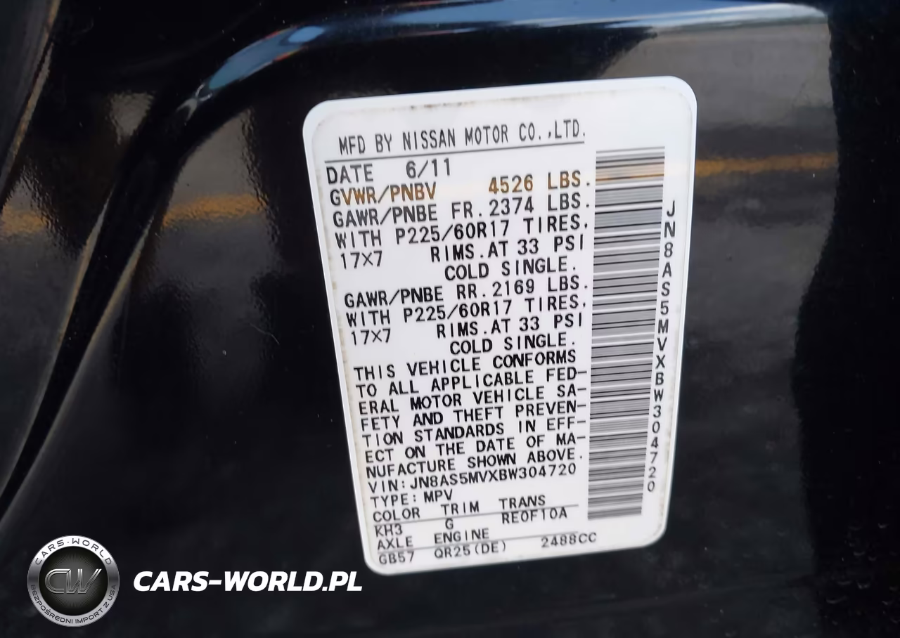 2011 Nissan Rogue Sv VIN:JN8AS5MVXBW304720 - 9