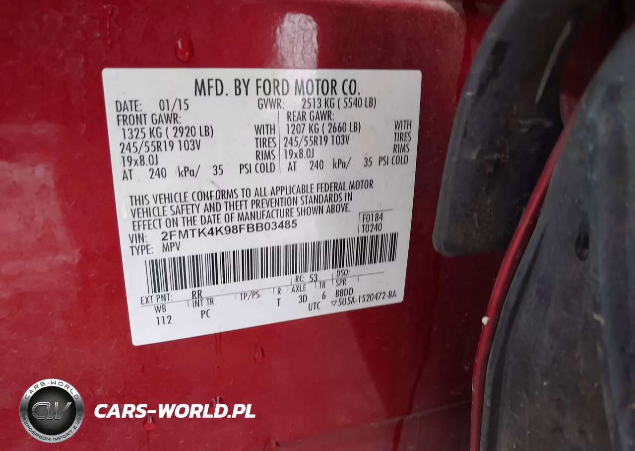 2015 Ford Edge Titanium VIN:2FMTK4K98FBB03485 - 9