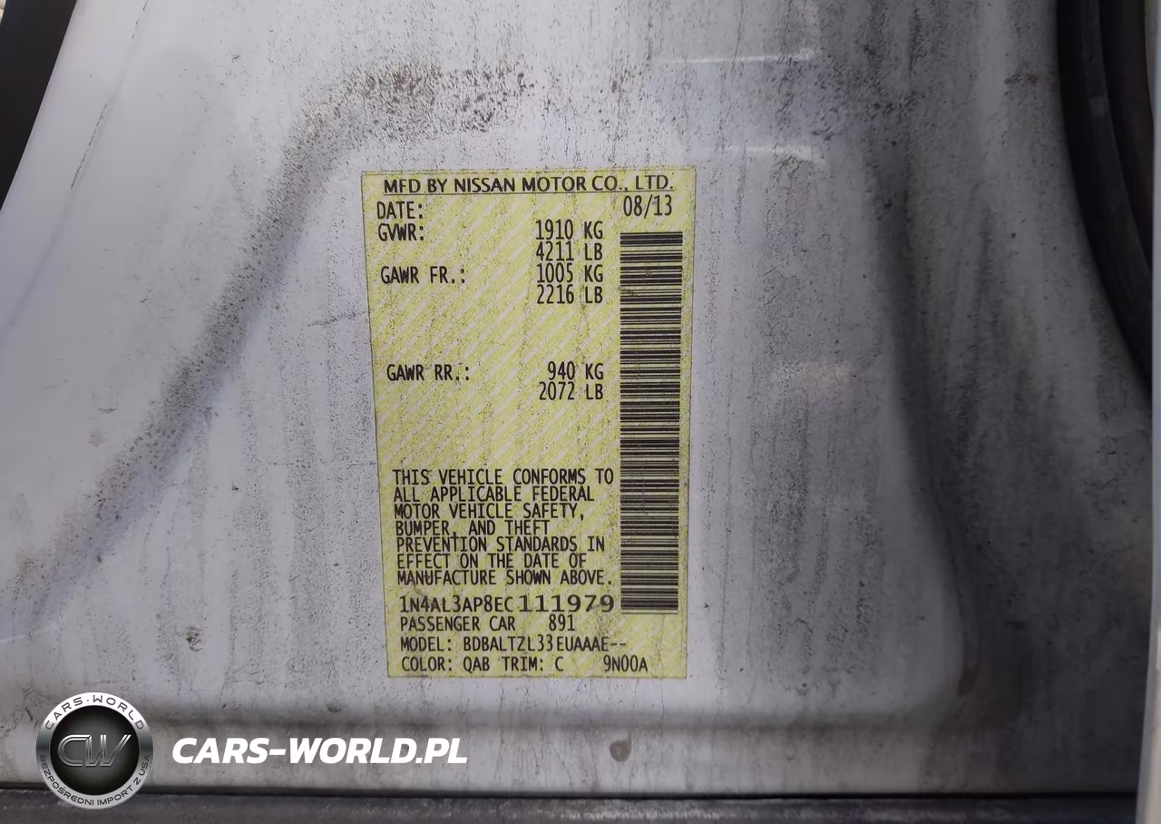 2014 Nissan Altima 2.5 Sv VIN:1N4AL3AP8EC111979 - 9