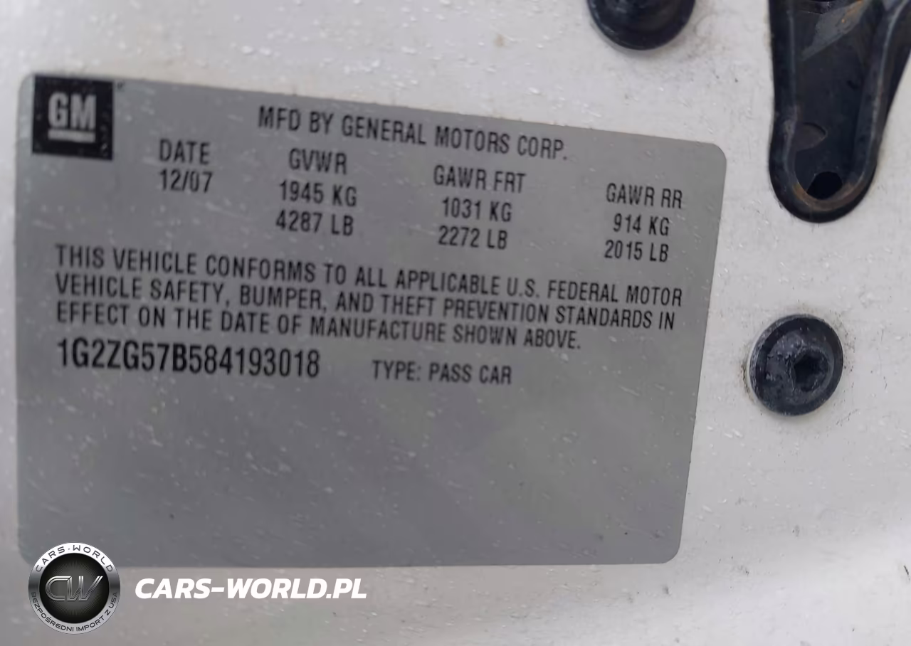 2008 Pontiac G6 VIN:1G2ZG57B584193018 - 9