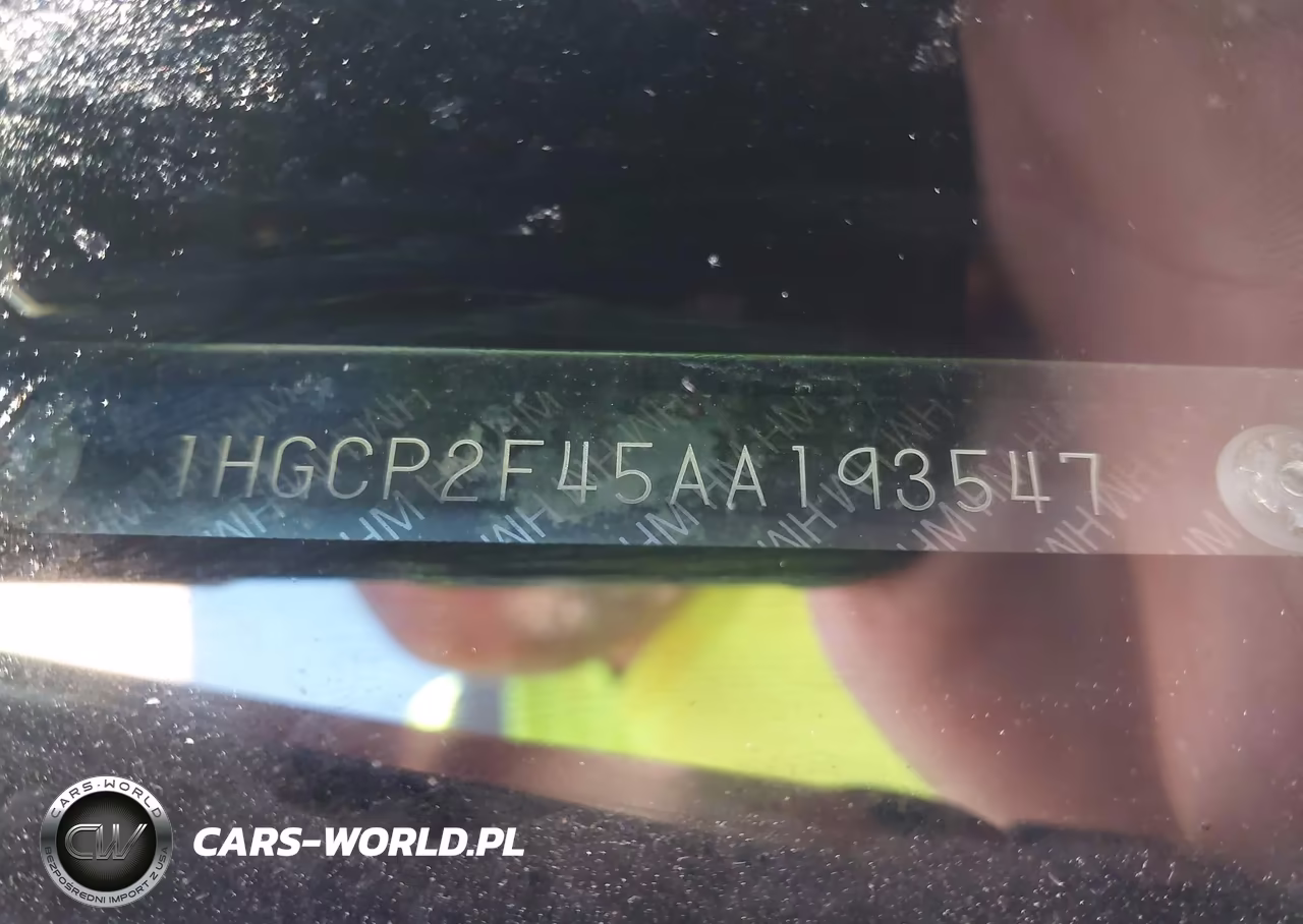 2010 Honda Accord 2.4 Lx-P VIN:1HGCP2F45AA193547 - 9