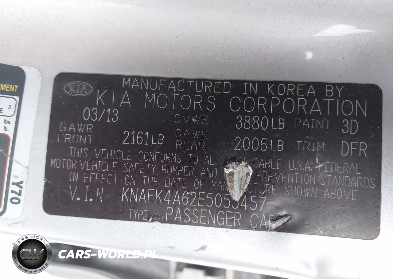 2014 Kia Forte Lx VIN:KNAFK4A62E5055457 - 9