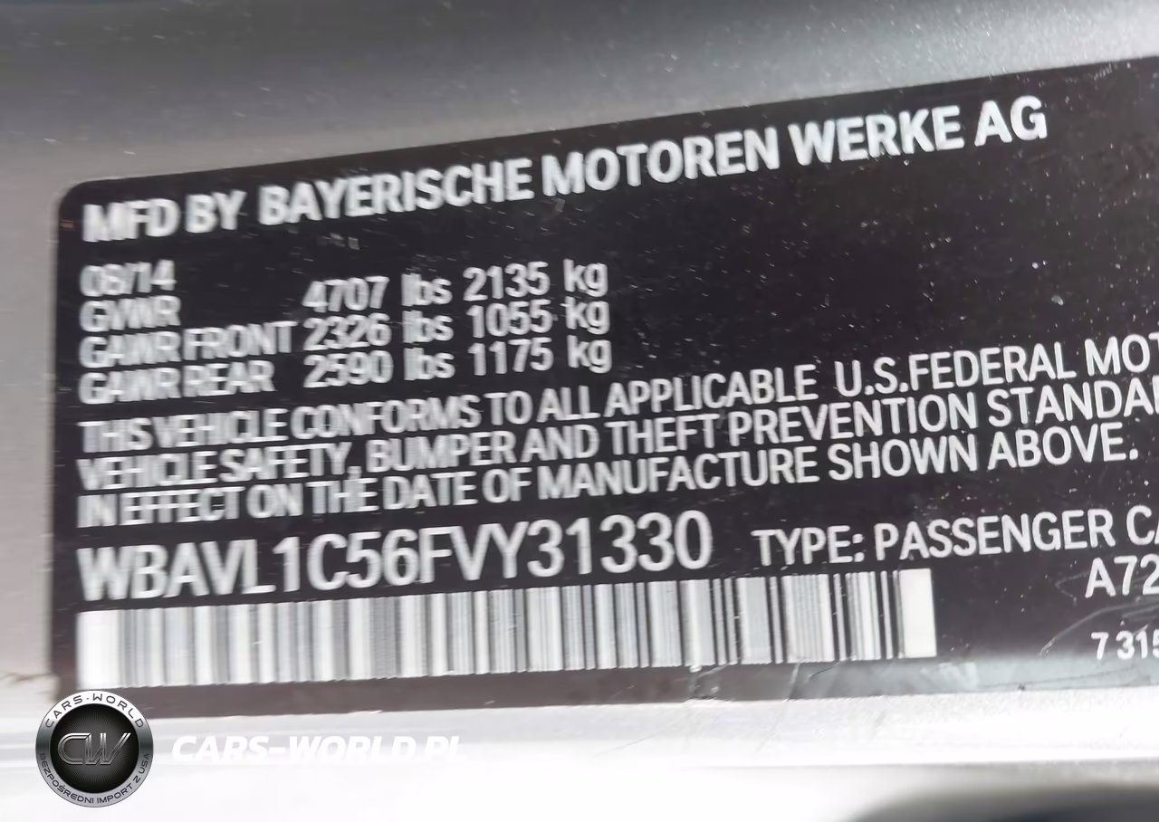 2015 BMW X1 xDrive28I VIN:WBAVL1C56FVY31330 - 9