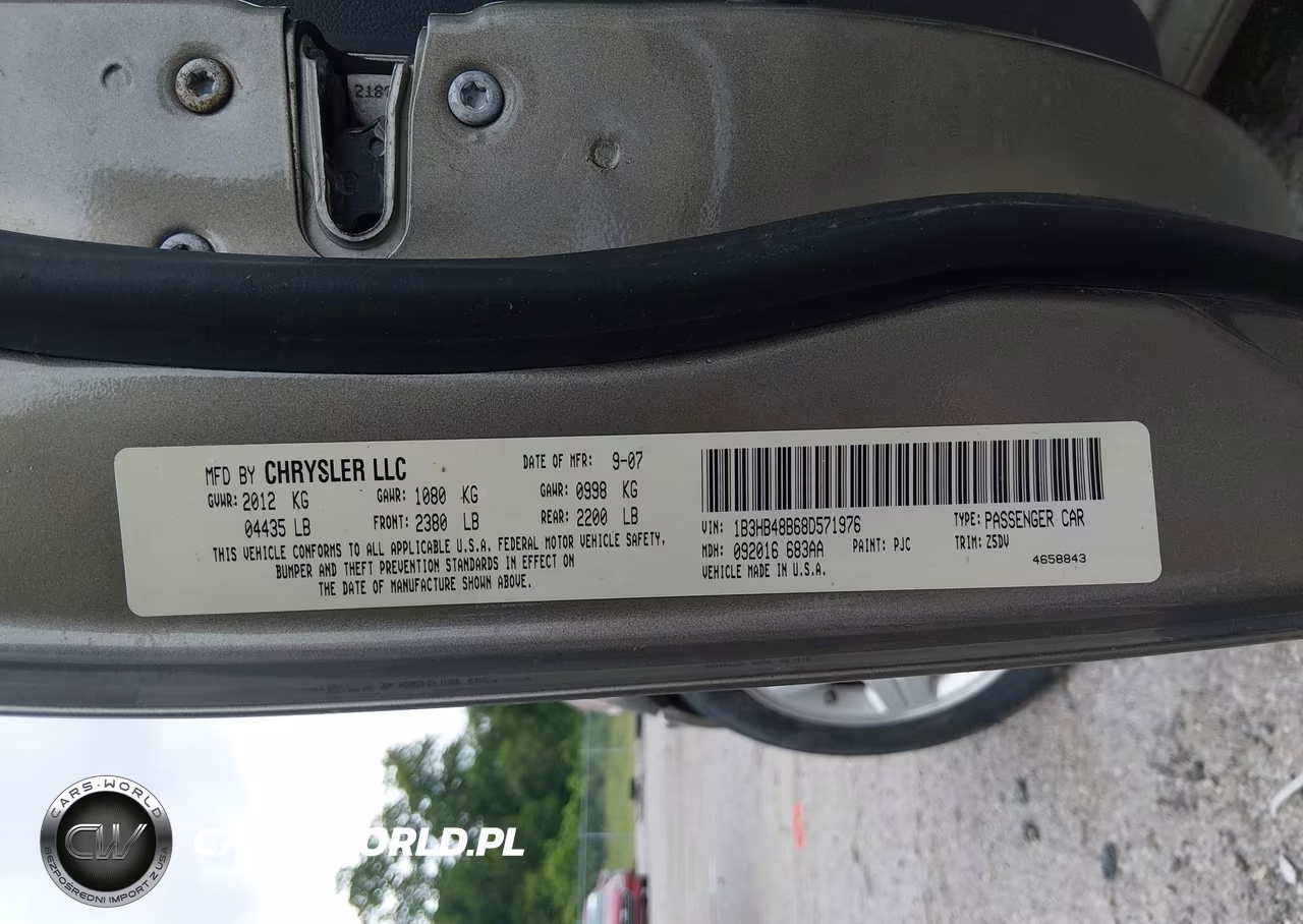 2008 Dodge Caliber Sxt VIN:1B3HB48B68D571976 - 9