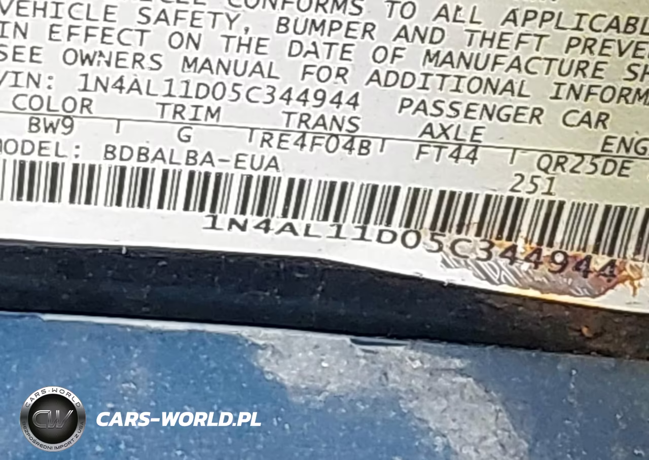 2005 Nissan Altima 2.5 S VIN:1N4AL11D05C344944 - 9