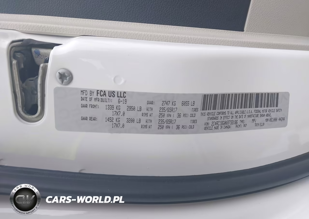 2019 Chrysler Pacifica Touring L VIN:2C4RC1BG0KR733186 - 9