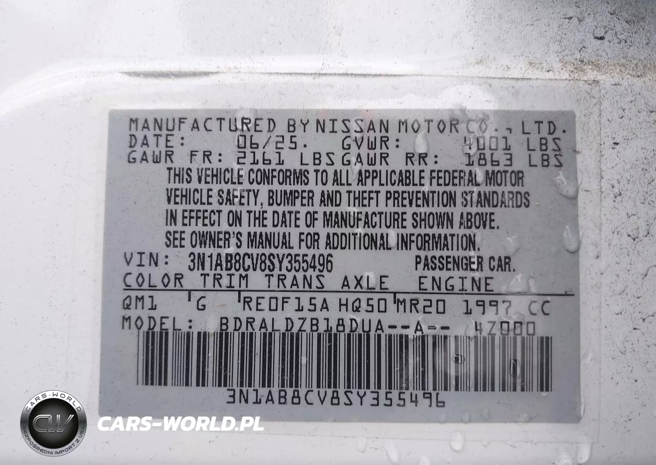 2025 Nissan Sentra Sv VIN:3N1AB8CV8SY355496 - 9
