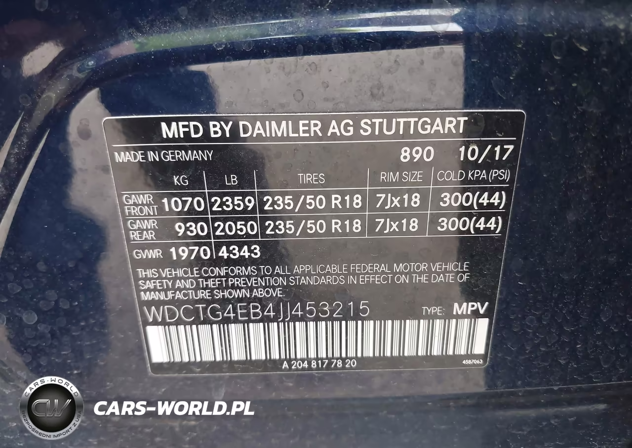 2018 Mercedes-Benz Gla 250 VIN:WDCTG4EB4JJ453215 - 9