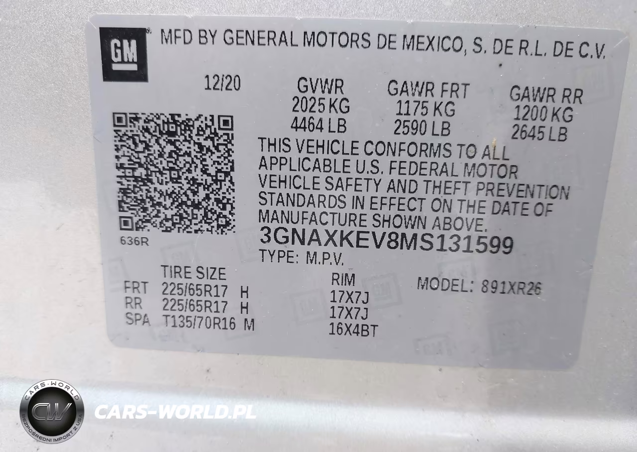 2021 Chevrolet Equinox Fwd Lt VIN:3GNAXKEV8MS131599 - 9