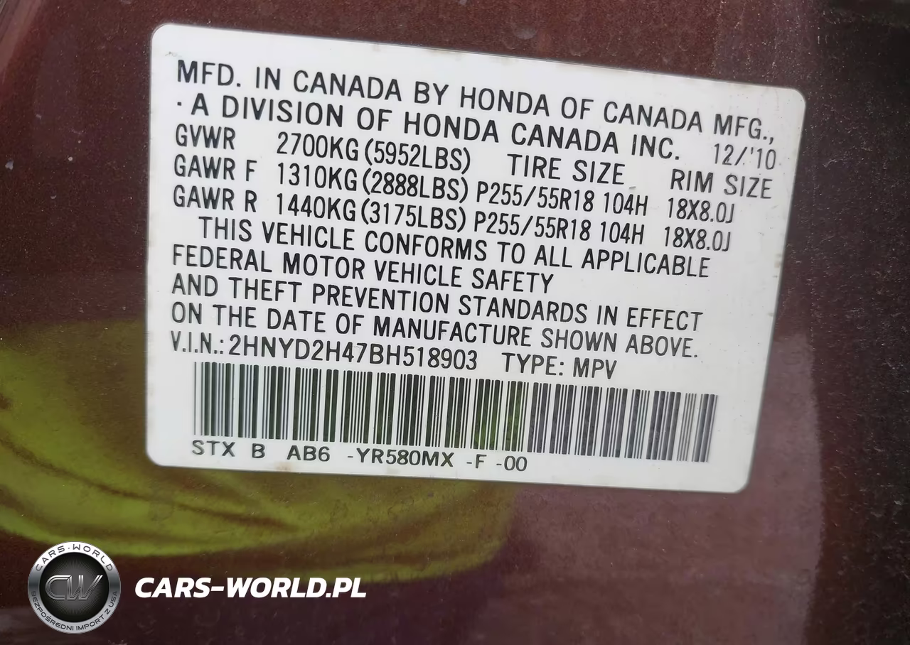2011 Acura Mdx Technology Package VIN:2HNYD2H47BH518903 - 9