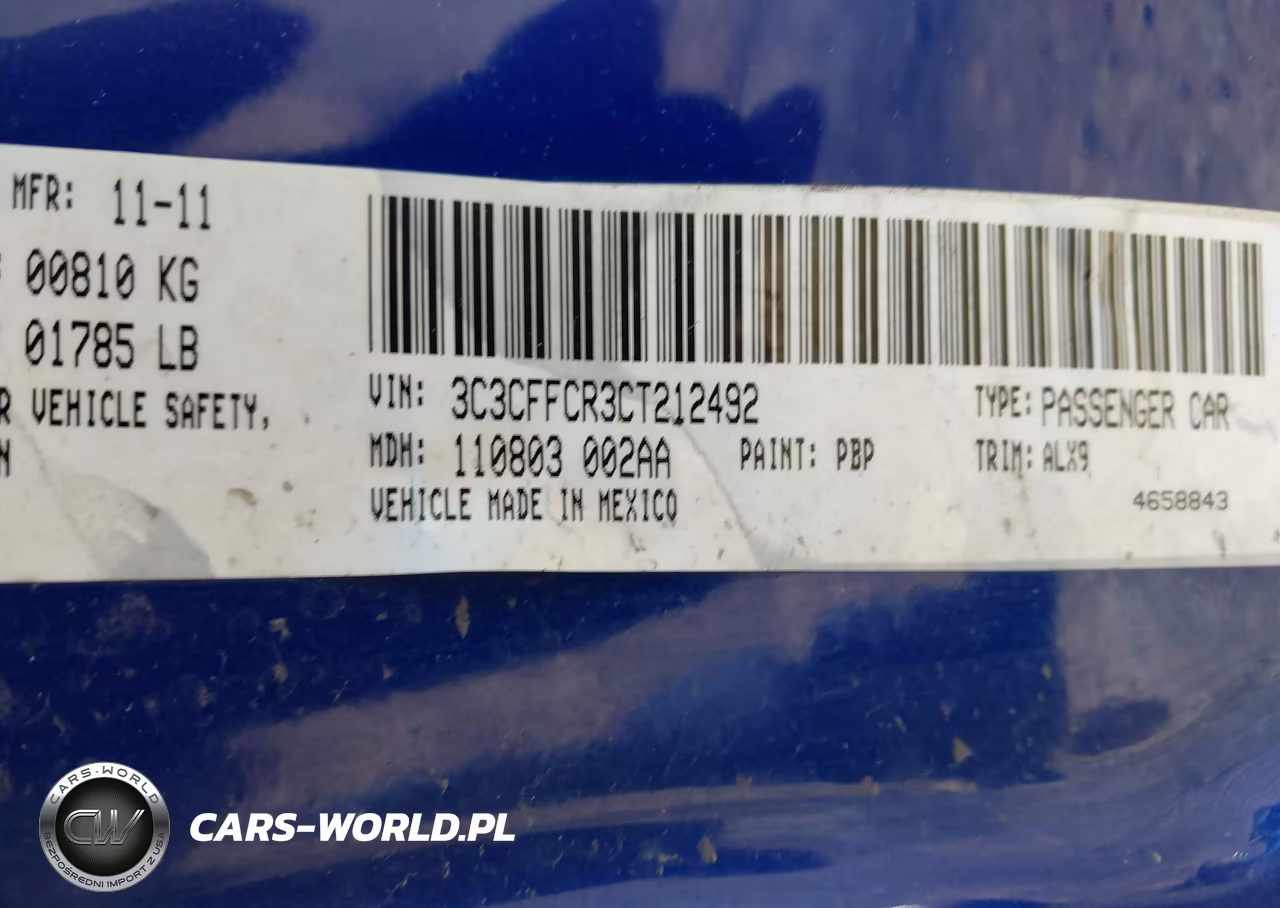2012 Fiat 500 Lounge VIN:3C3CFFCR3CT212492 - 9