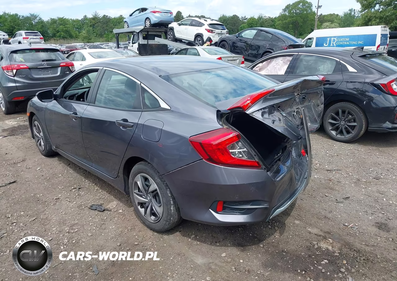 2020 Honda Civic Lx VIN:2HGFC2F65LH587676 - 3