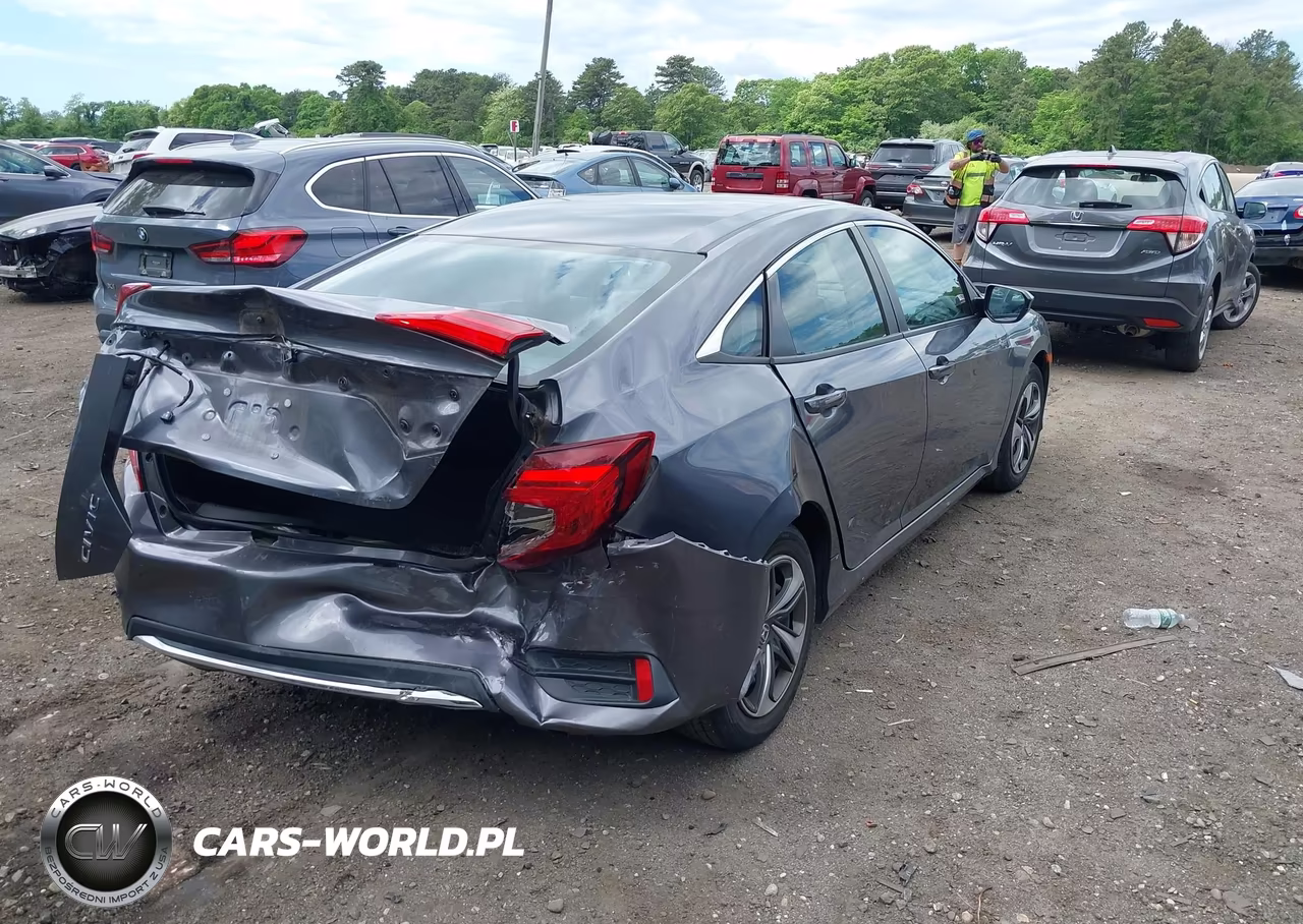2020 Honda Civic Lx VIN:2HGFC2F65LH587676 - 4