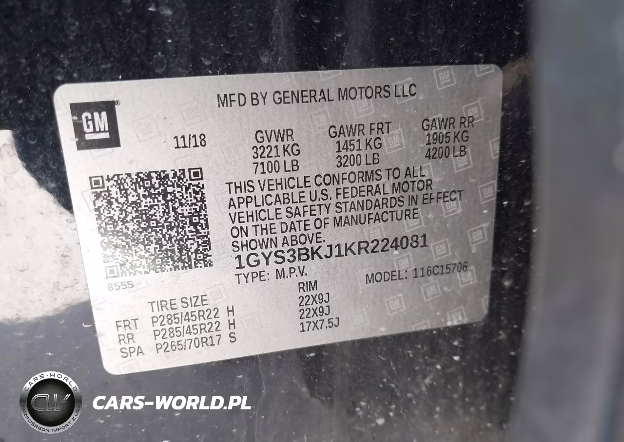 2019 Cadillac Escalade Luxury VIN:1GYS3BKJ1KR224081 - 9