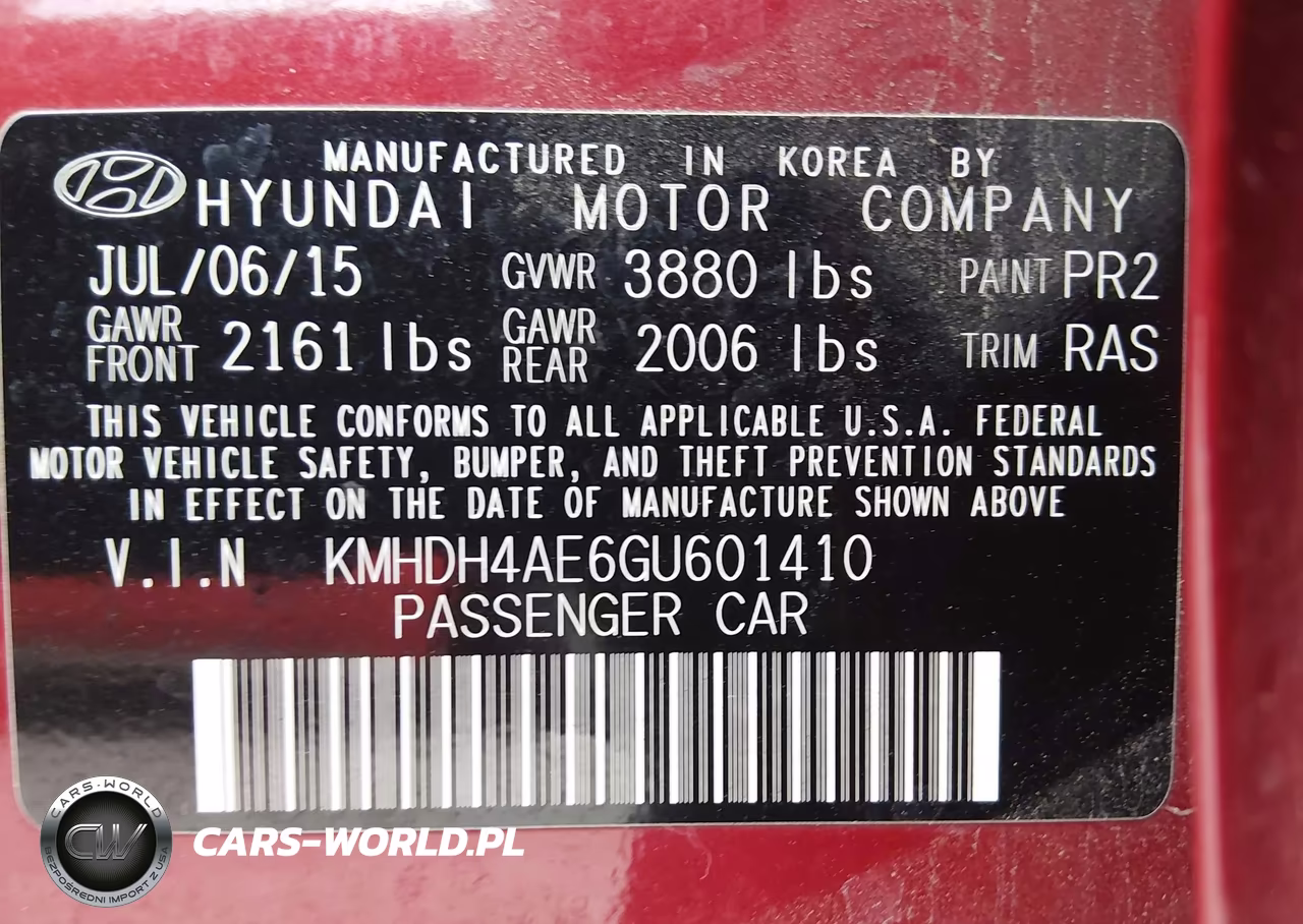 2016 Hyundai Elantra Se VIN:KMHDH4AE6GU601410 - 9