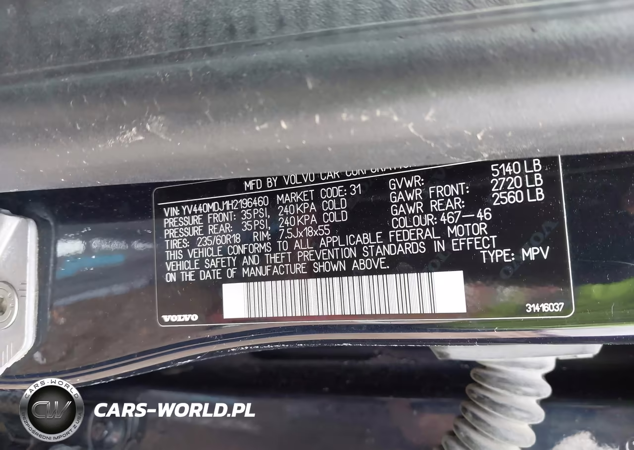 2017 Volvo Xc60 T5 VIN:YV440MDJ1H2196460 - 9
