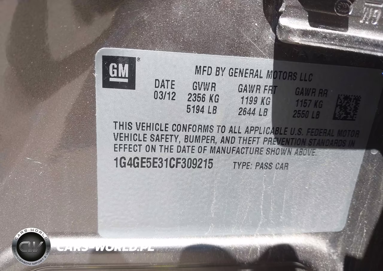 2012 Buick Lacrosse Premium 1 Group VIN:1G4GE5E31CF309215 - 9