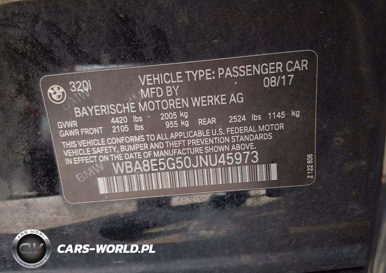 2018 BMW 320I xDrive VIN:WBA8E5G50JNU45973 - 9