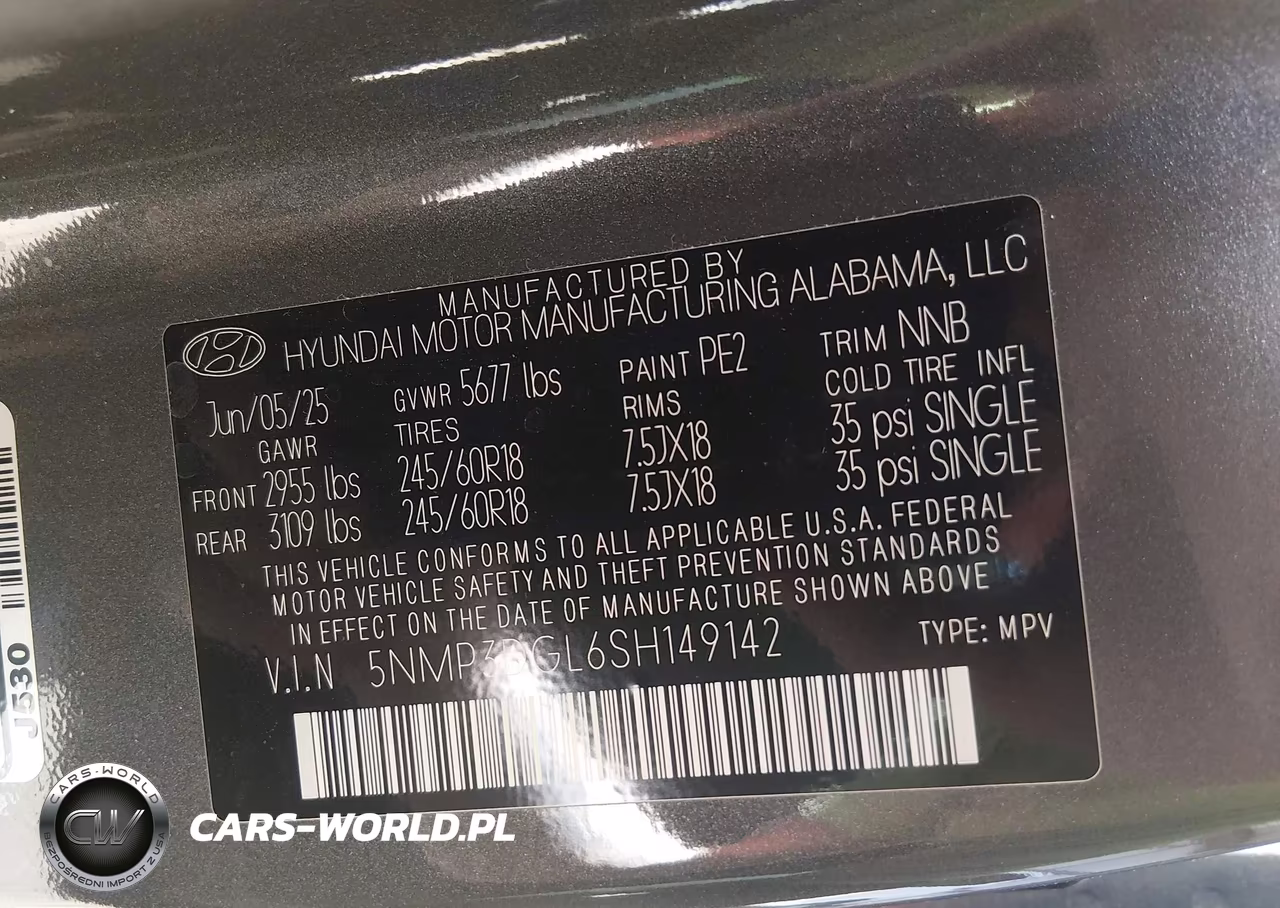 2025 Hyundai Santa Fe Xrt VIN:5NMP3DGL6SH149142 - 9
