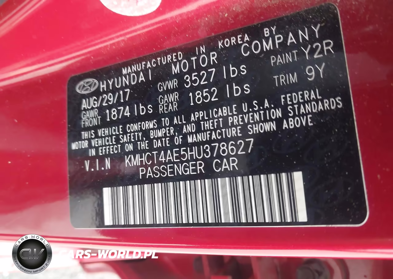 2017 Hyundai Accent Se VIN:KMHCT4AE5HU378627 - 9