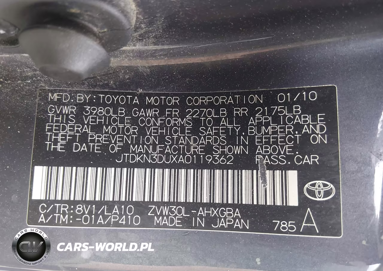 2010 Toyota Prius Iv VIN:JTDKN3DUXA0119362 - 9