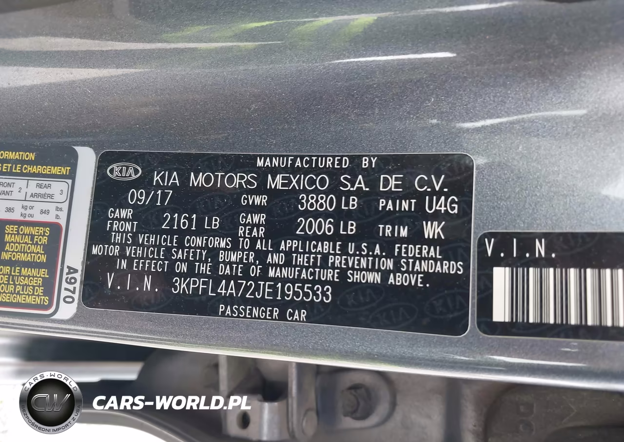 2018 Kia Forte S VIN:3KPFL4A72JE195533 - 9
