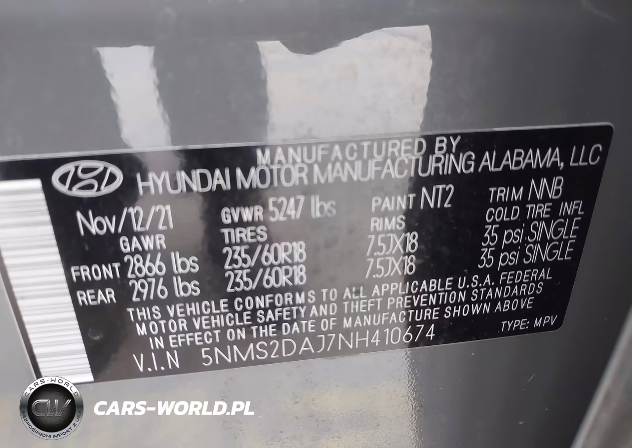 2022 Hyundai Santa Fe Sel VIN:5NMS2DAJ7NH410674 - 9