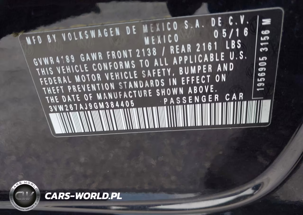 2016 Volkswagen Jetta 1.4T S VIN:3VW267AJ9GM384405 - 9