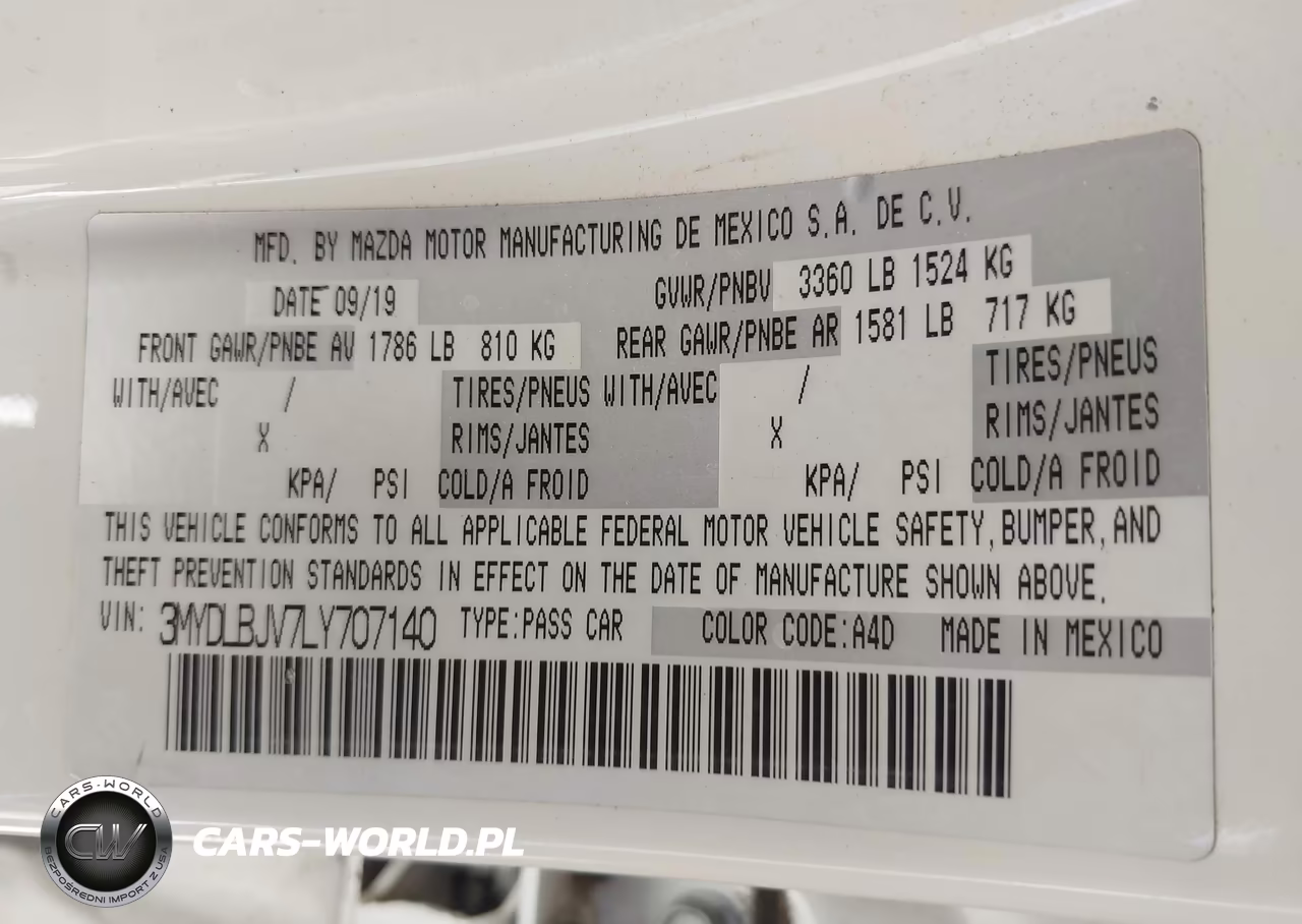 2020 Toyota Yaris Xle VIN:3MYDLBJV7LY707140 - 9
