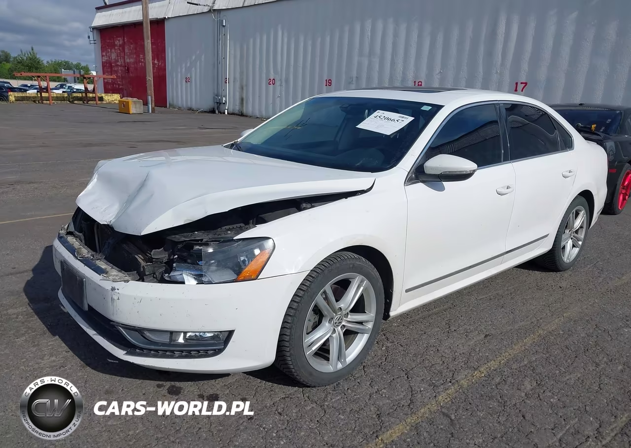 2012 Volkswagen Passat 2.0L Tdi Se VIN:1VWBN7A33CC042951 - 2