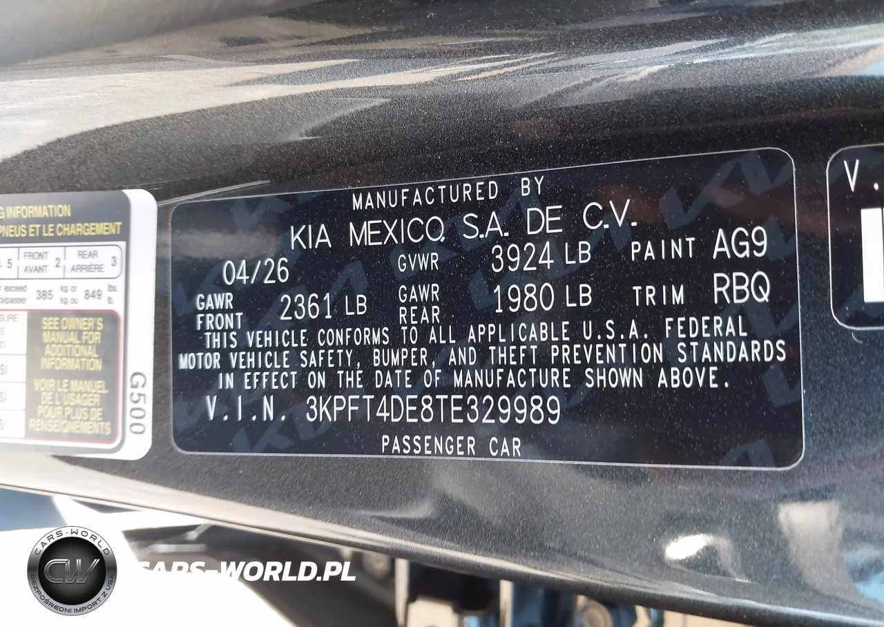 2026 Kia K4 Lxs VIN:3KPFT4DE8TE329989 - 9
