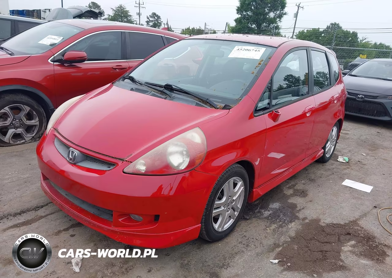 2007 Honda Fit Sport VIN:JHMGD386X7S041441 - 2