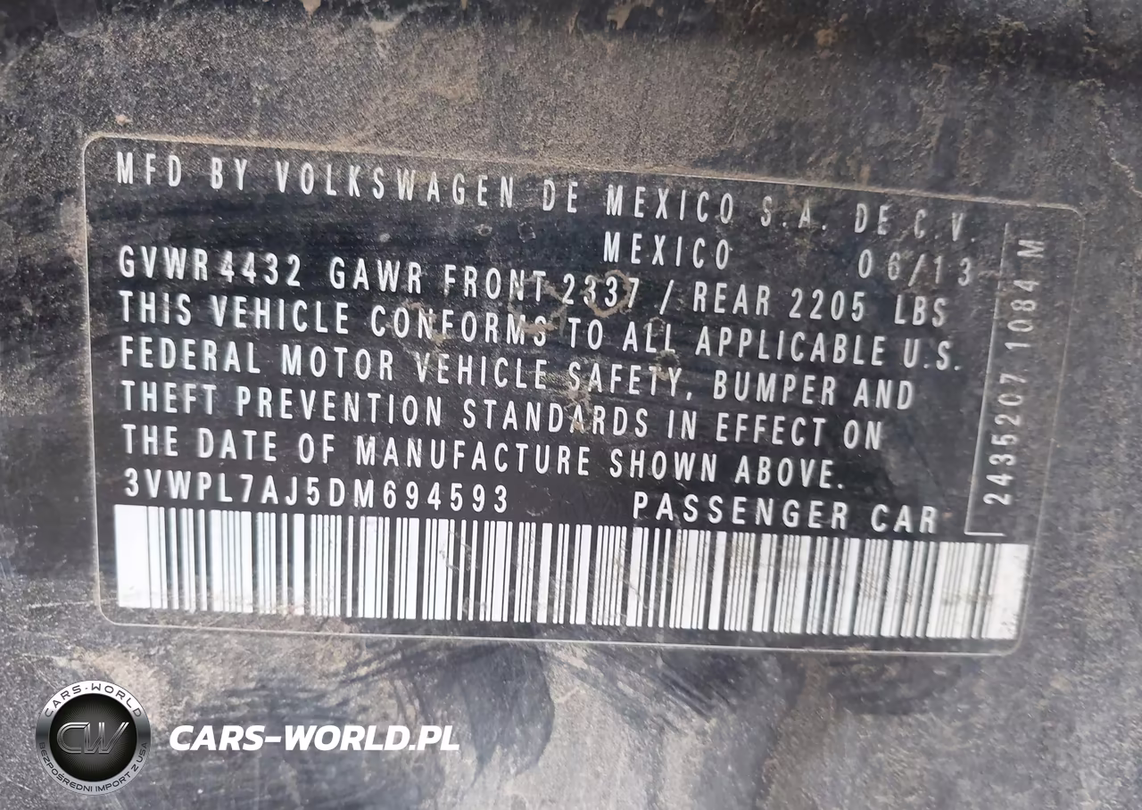 2013 Volkswagen Jetta Sportwagen 2.0L Tdi VIN:3VWPL7AJ5DM694593 - 9