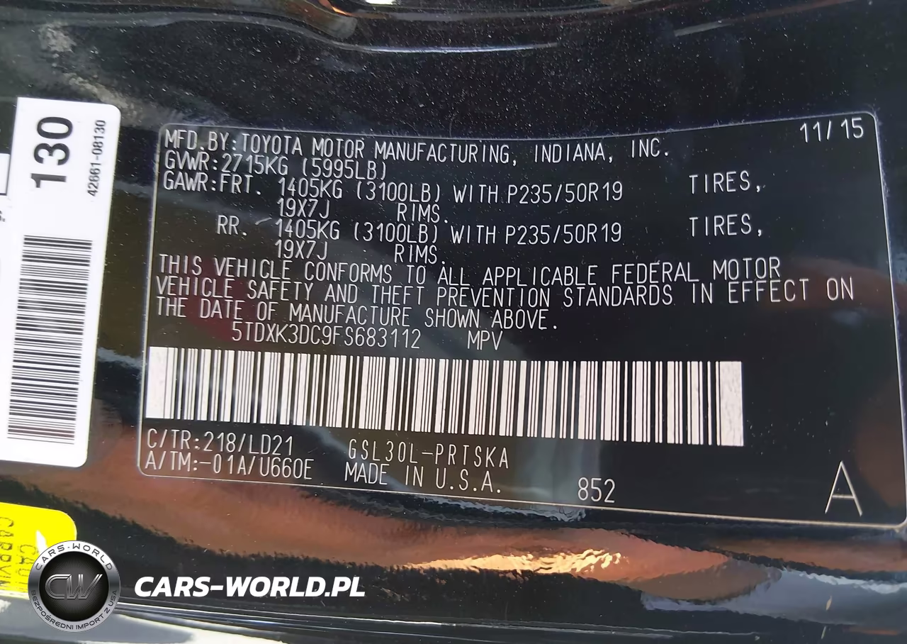 2015 Toyota Sienna Se 8 Passenger VIN:5TDXK3DC9FS683112 - 9