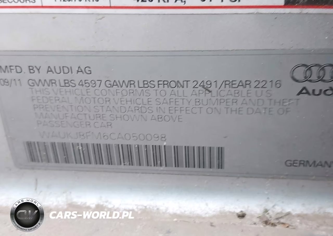 2012 Audi A3 2.0 Tdi Premium VIN:WAUKJBFM6CA050098 - 9