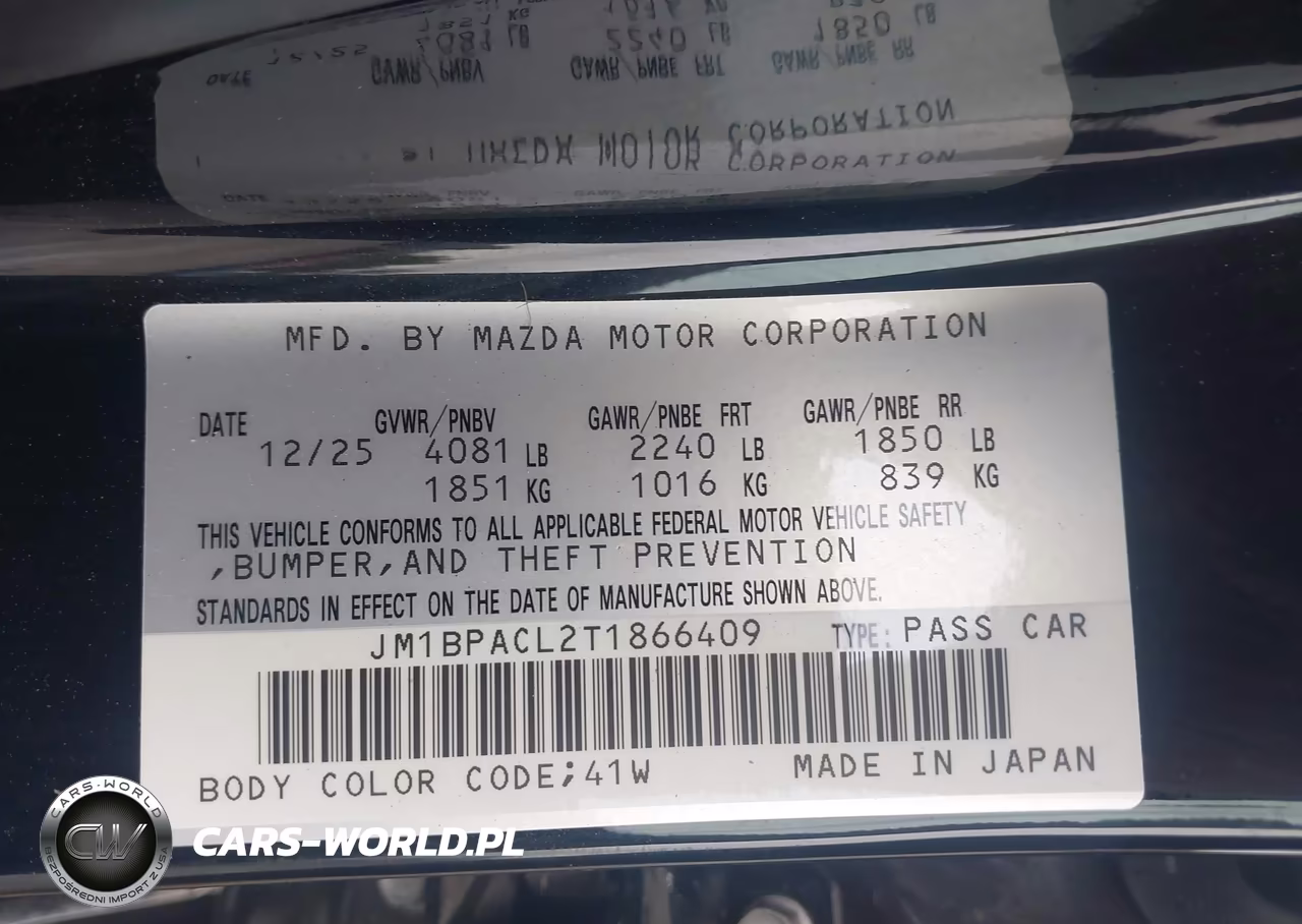 2026 Mazda Mazda3 2.5 S Preferred VIN:JM1BPACL2T1866409 - 9
