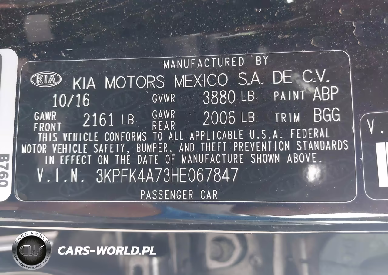 2017 Kia Forte Lx VIN:3KPFK4A73HE067847 - 9