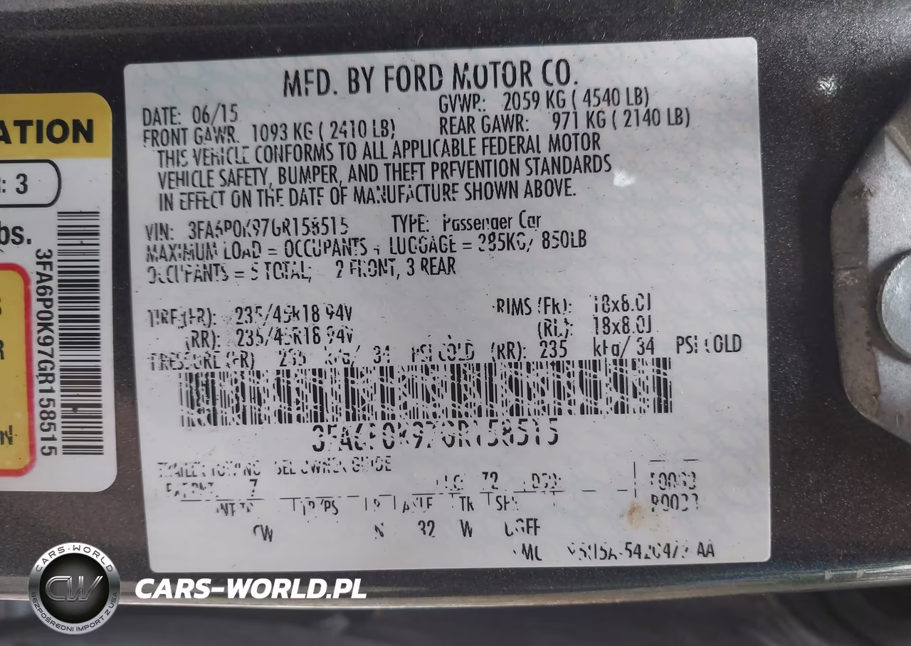 2016 Ford Fusion Titanium VIN:3FA6P0K97GR158515 - 9