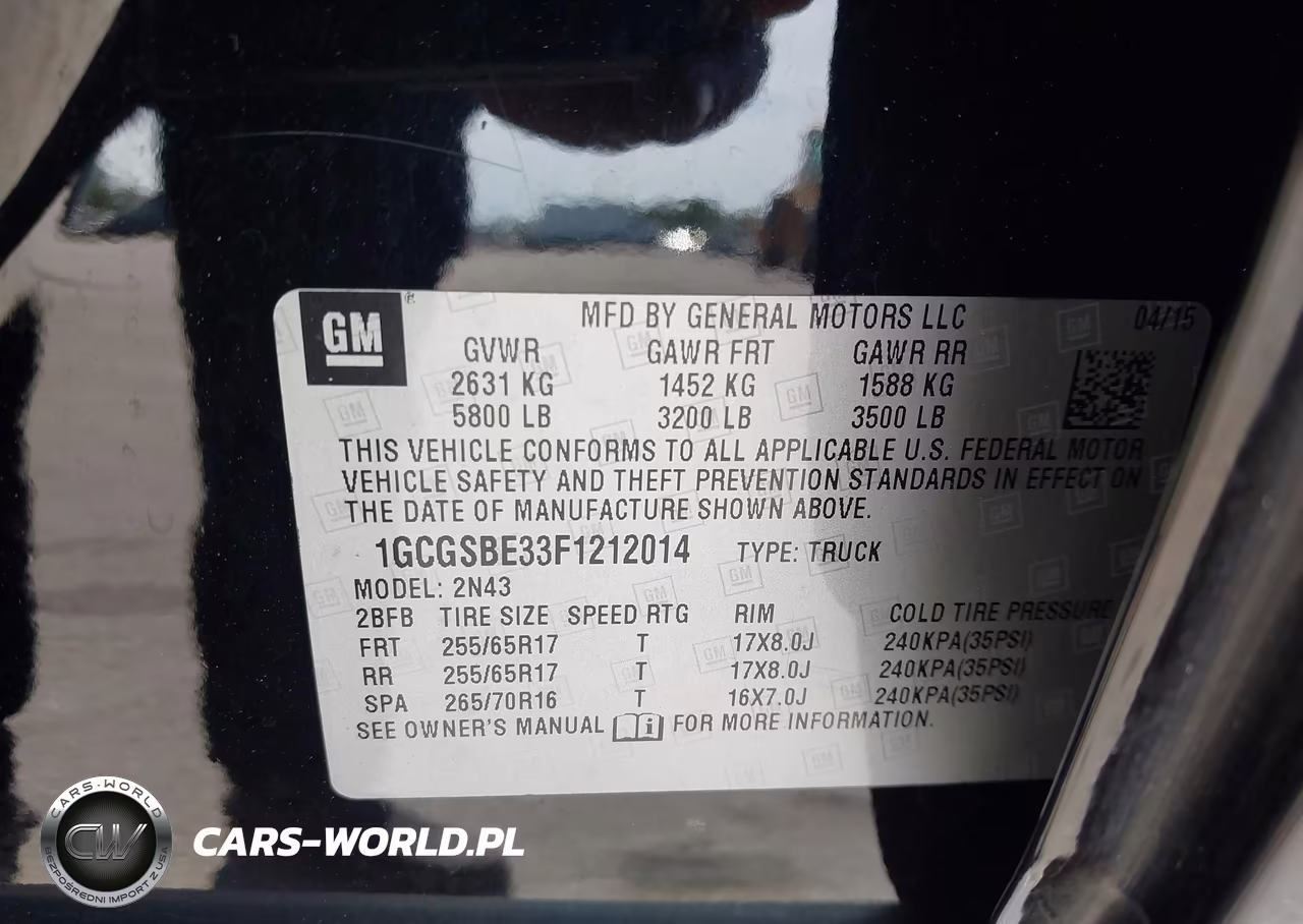 2015 Chevrolet Colorado Lt VIN:1GCGSBE33F1212014 - 9