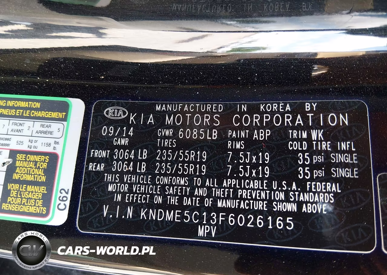 2015 Kia Sedona Sx Luxury VIN:KNDME5C13F6026165 - 9