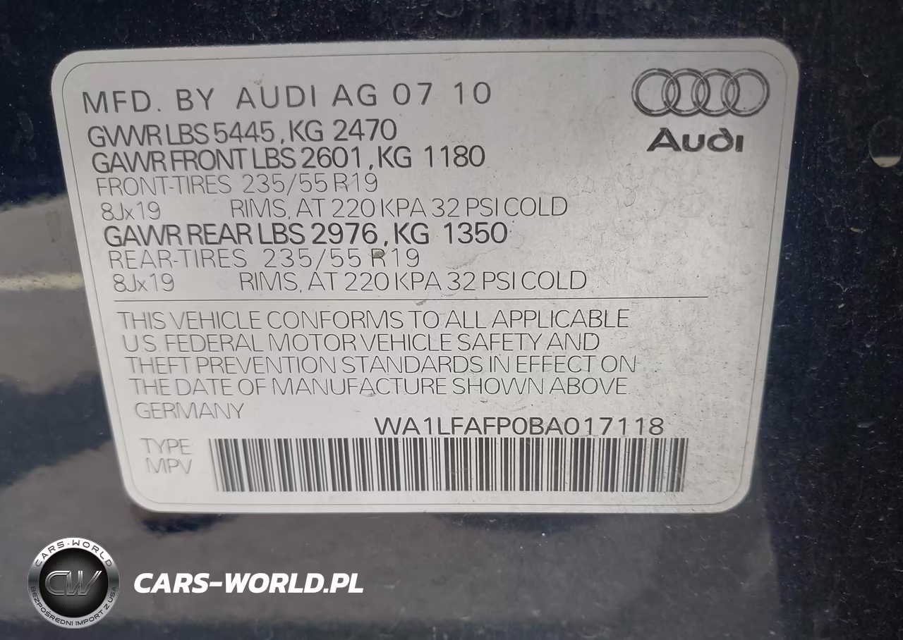 2011 Audi Q5 2.0T Premium VIN:WA1LFAFP0BA017118 - 9