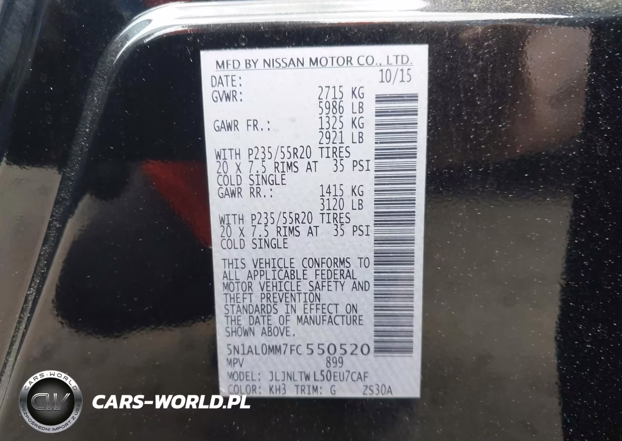 2015 Infiniti Qx60 VIN:5N1AL0MM7FC550520 - 9