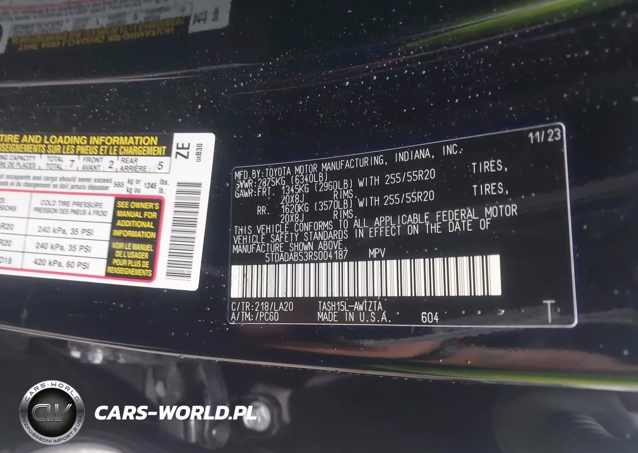 2024 Toyota Grand Highlander Hybrid Platinum Max VIN:5TDADAB53RS004187 - 9