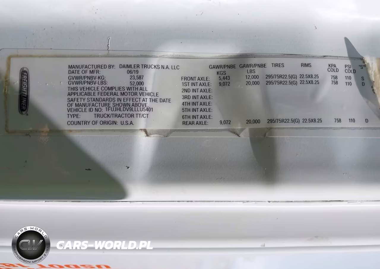 2020 Freightliner New Cascadia 126 VIN:1FUJHLDV9LLLU5401 - 9